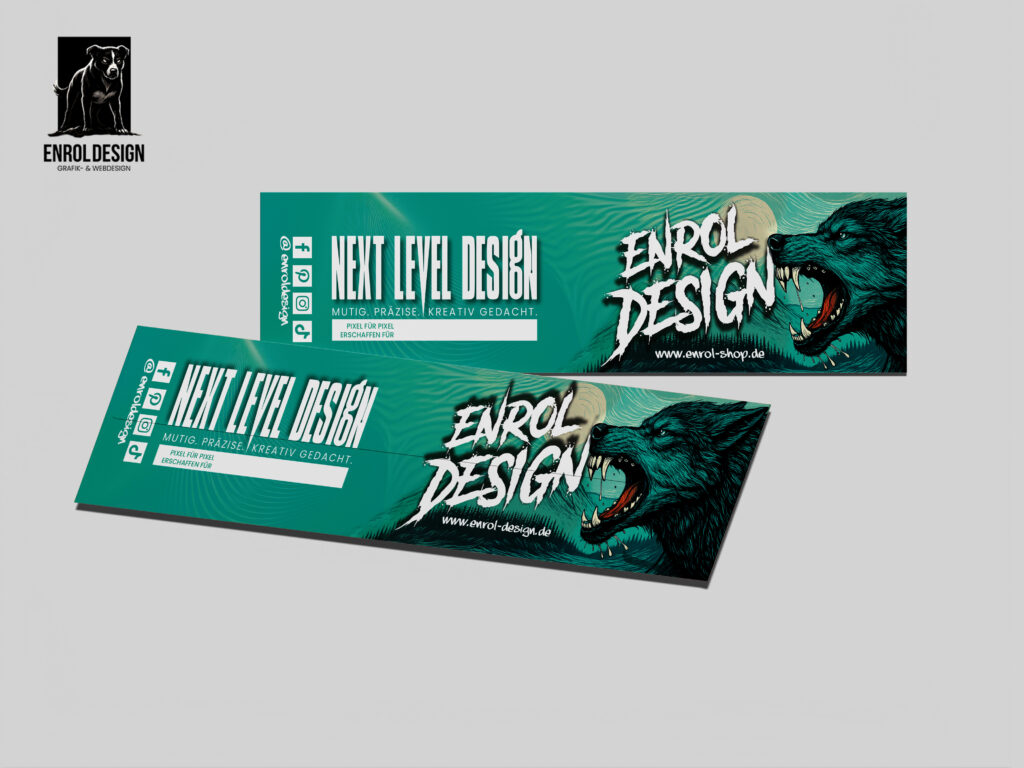 Meine ersten Sticker-Verpackungen – EnrolDesign jetzt mit Next Level Look