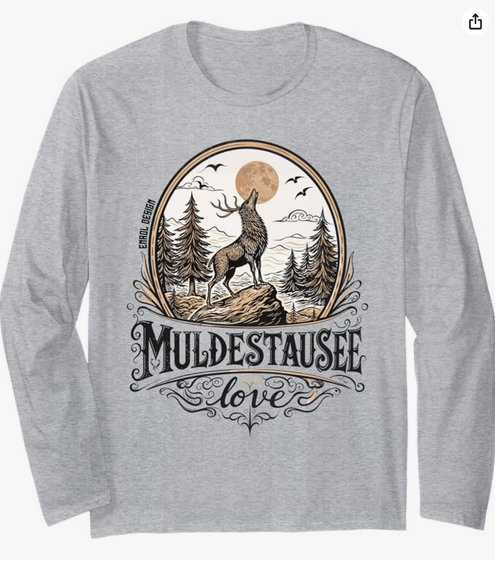 Jetzt auf Amazon erhältlich: Muldestausee Love – das regionale Design von EnrolDesign