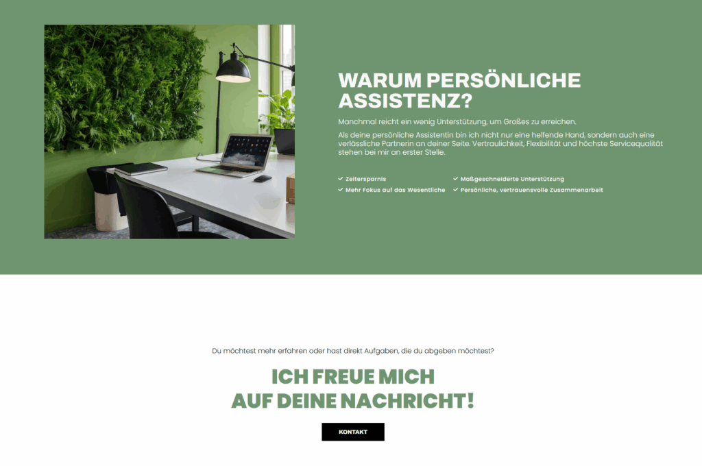 Projekt: Website für Julia Pijanowski – Virtuelle Assistenz mit Herz