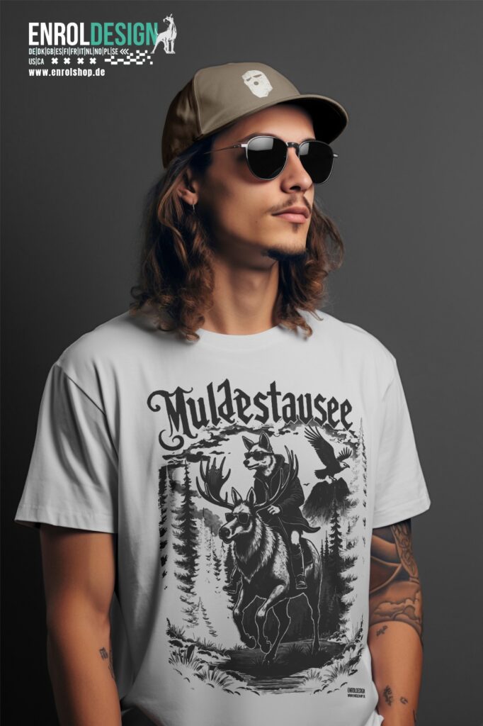 Muldestausee Heimatliebe – Das neue Shirtdesign von EnrolDesign