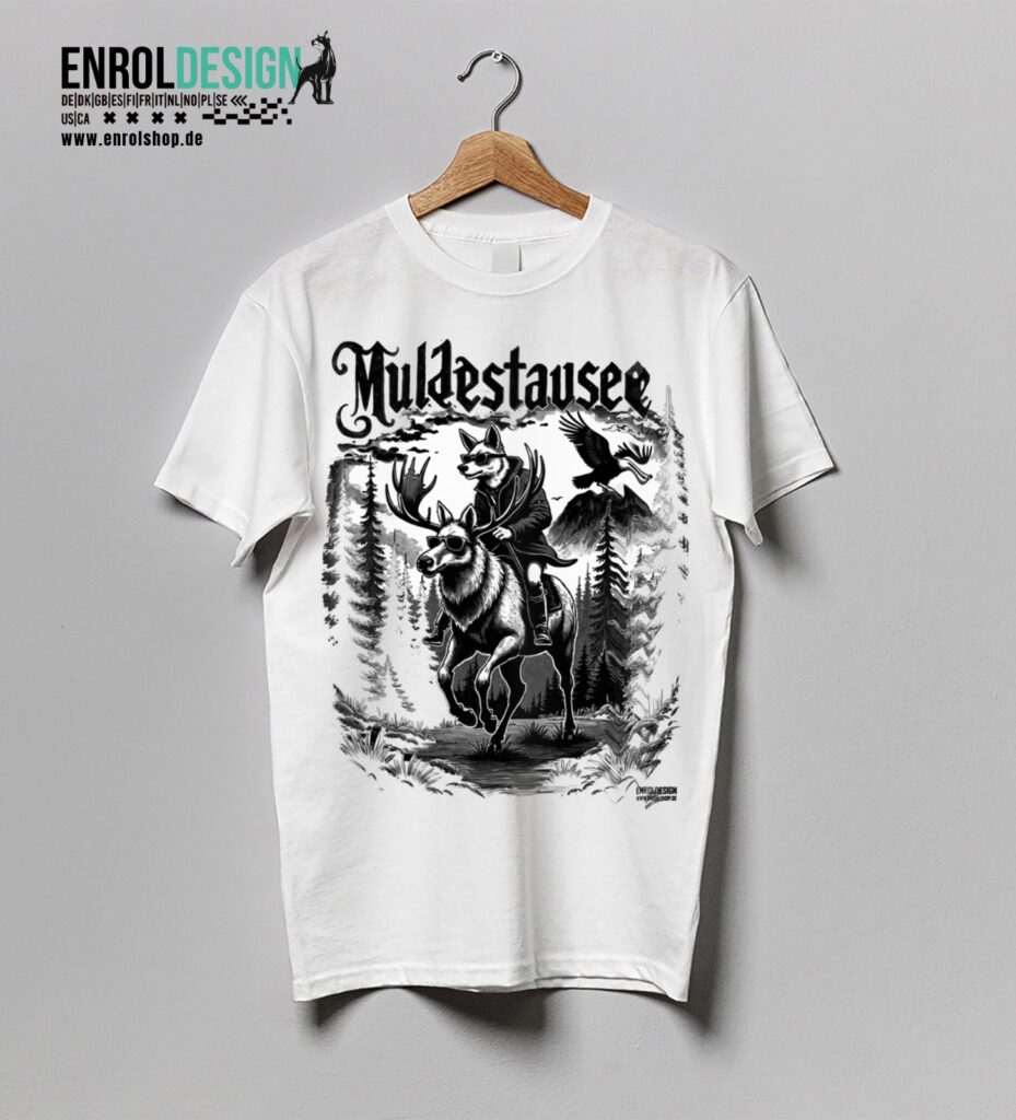 Muldestausee Heimatliebe – Das neue Shirtdesign von EnrolDesign
