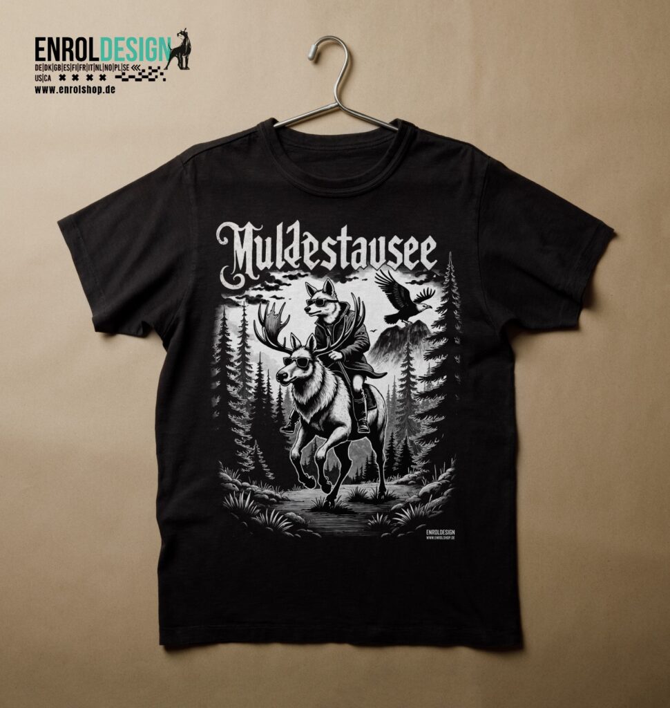 Muldestausee Heimatliebe – Das neue Shirtdesign von EnrolDesign