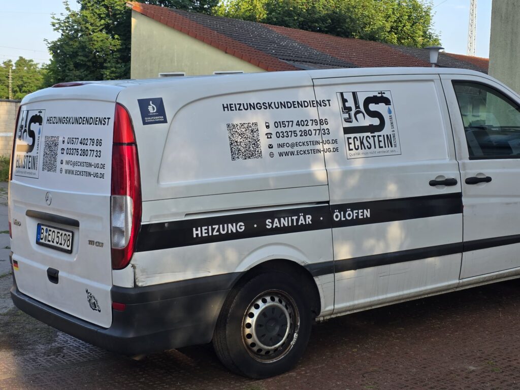 🚐 Projektbericht: Fahrzeugbeschriftung für Firma Eckstein – von der Idee bis zur Umsetzung